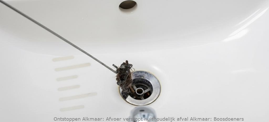 Afvoer verstopt huishoudelijk afval Alkmaar: Boosdoeners