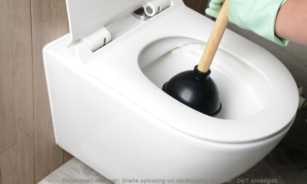 Snelle oplossing wc verstopping Alkmaar: 24/7 spoedgids